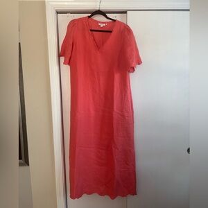 Chico's Vibrant Coral Maxi Dress